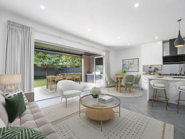 Luxury four bedroom home with outdoor entertainment area