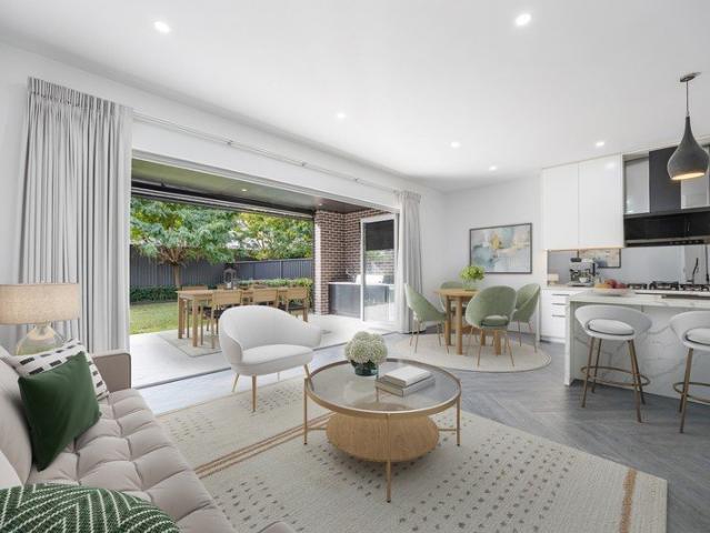 Luxury four bedroom home with outdoor entertainment area