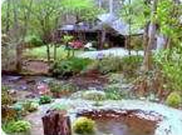 Luxury Mountain Cabin Waterfall and River in front Robbinsville, NC