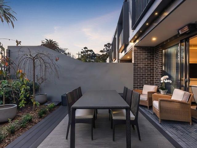 Luxury terrace in convenient locale