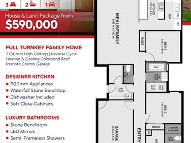Luxury Turnkey House and Land package in Prime Truganina From $580,000 to $590,000!