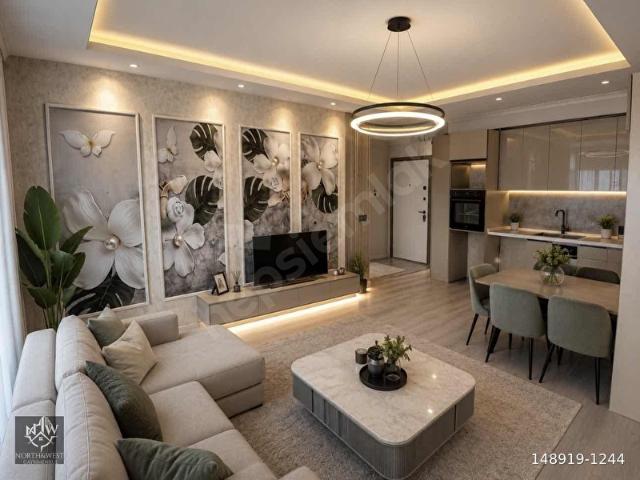 Luxxus North&West'den İncek Ara Katta Geniş İskanlı 1+1