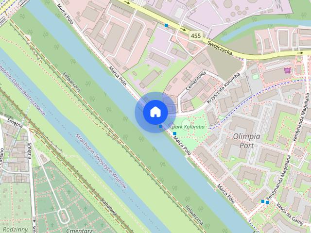 LUX Olimpia Port Duże 2 pok. taras widok na Odrę m.postojowe