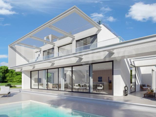 Luxo | Nova Moderno V4 Villa em Mato Serrão à Venda em Carvo. 280m² Lagoa e Carvoeiro