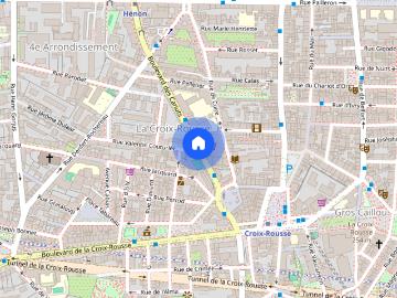 Lyon 4ème: Croix Rousse rare sur secteur T5 attique avec cuisine équipée, terrasse