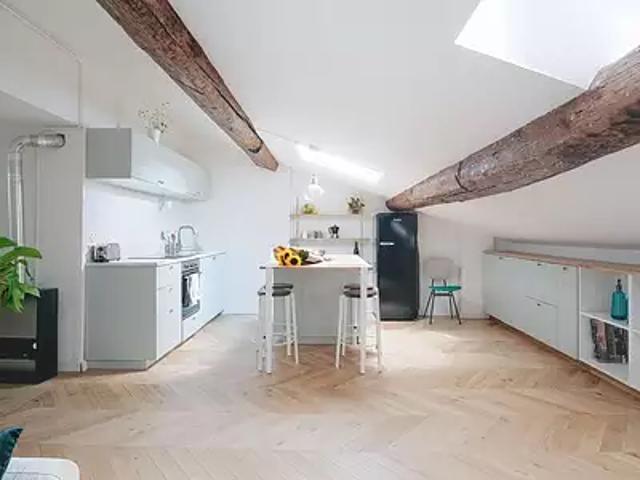 Lyon 7ème 69007 Achat / Vente appartement 1 pièce t1 au dernier étage cave