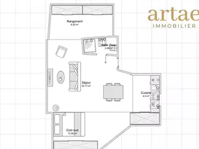 Lyon 9ème 69009 Achat / Vente appartement 1 pièce t1 au dernier étage