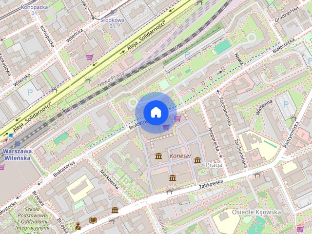 M 4 w Centrum Warszawskiej Pragi