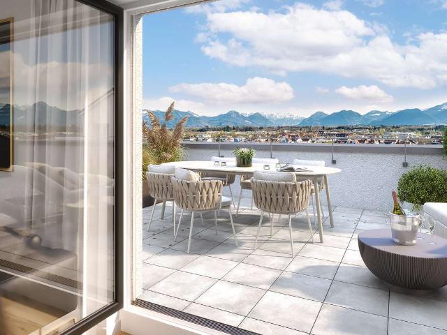 MANGFALLKANALBLICK UND ALPENTRAUM 3 ZIMMER DG NEUBAUWOHNUNG