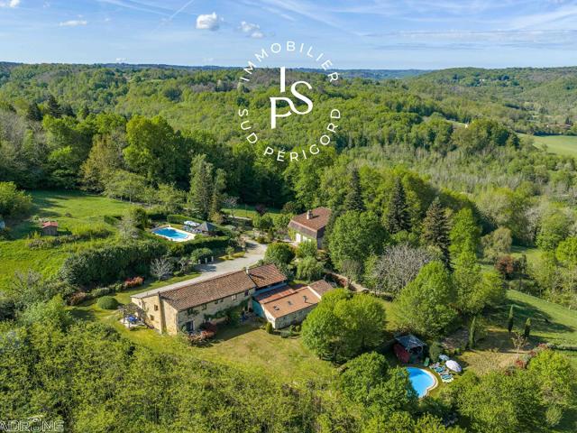 Manoir avec 3 Gîtes et 2 piscines, Villefranche du Perigord 480m² Villefranche du Périgord