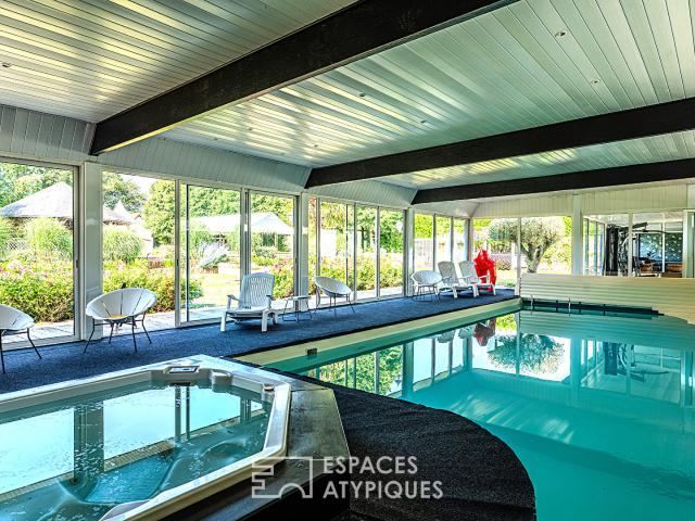 Manoir avec piscine et salle de réception