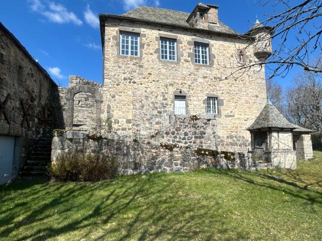 Manoir du XIVe siècle: Un balcon sur l'Aubrac et les Monts. 280m² Laguiole