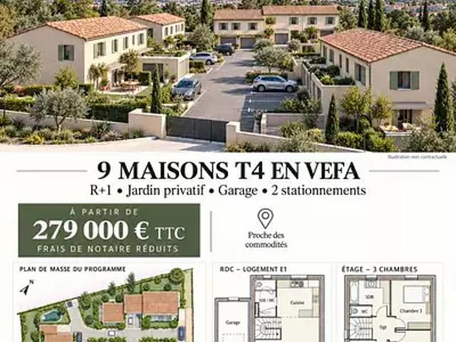 Manosque 04100 Achat / Vente maison 4 pièces t4 cave