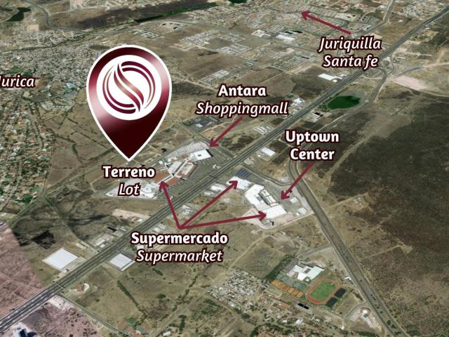 Macrolote de 3,590 m2 uso mixto, en zona comercial, en venta Quer?taro