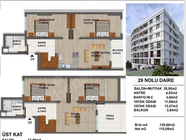 MAESTRO LOTUS EVLERİ PROJESİ 2+1 94M2 SATILIK BALKONLU DAİRE