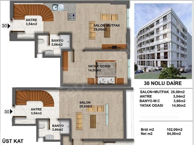 MAESTRO LOTUS EVLERİ PROJESİ 2+1 90 m2 SATILIK BALKONLU DAİRE