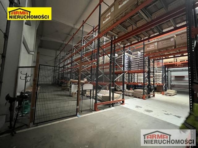 Magazyn 500 m² z wydzieloną częścią i paletami w Stargardzie