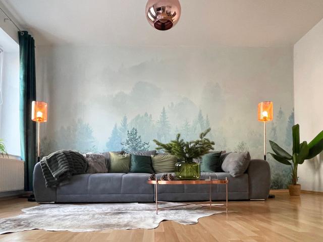 MAGIC FOREST Design Luxus Apartment | 65 Zoll TV | Boxspring | Waschen | Garten | beste Lage