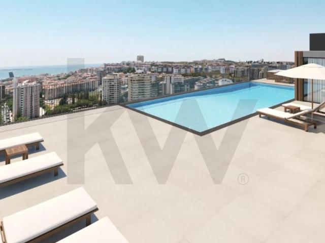 Magnifico T3 com 2 suites localizado no 13º e último piso vista desafogada sobre o Parque Monsanto