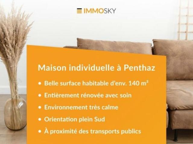Magnifique maison individuelle avec grand jardin à Penthaz
