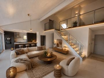 Magnifique attique de 5.5 pces en duplex