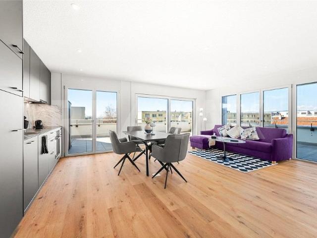 Magnifique attique meublé de 2,5 pièces avec terrasse de 65 m² à Av.