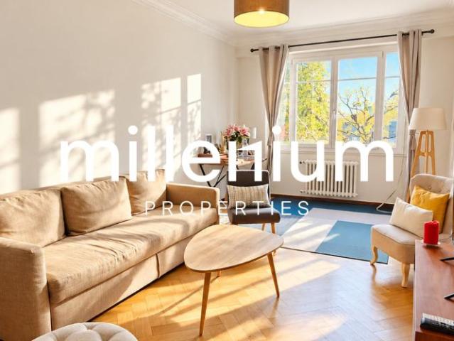 Magnifique Appartement meublé de 90 m2 rénové au Pâquis, proche du lac