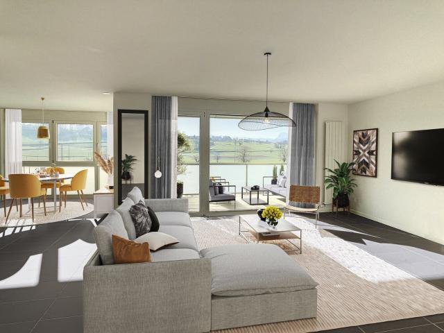 Magnifique appartement de 3.5 pièces avec vue dégagée