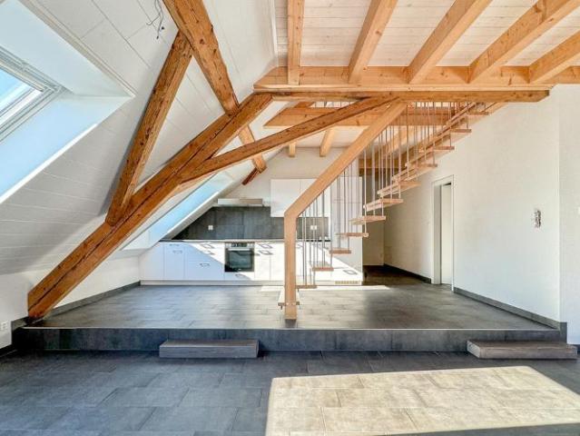 Magnifique duplex de 3.5 pces avec mezzanine bureau ouvert