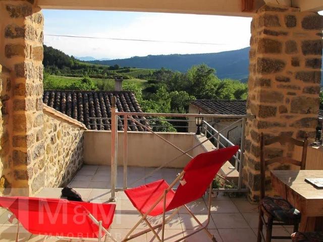 Magnifique ensemble immobilier en pierre 84m² Luc sur Aude