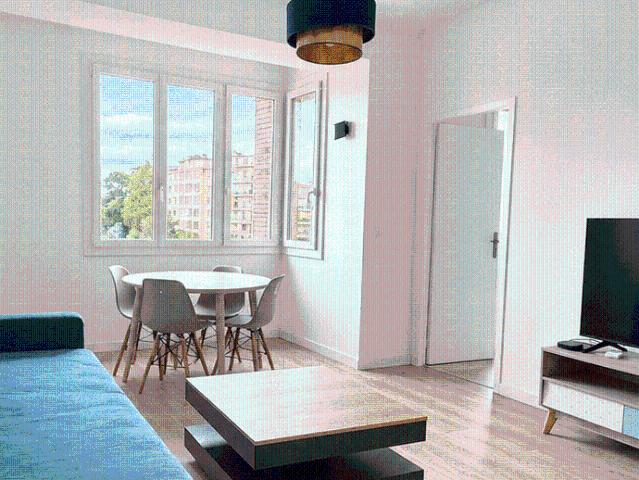 Magnifique T3 meublé de 50 m2 avec 2 BALCONS 5ème étage av