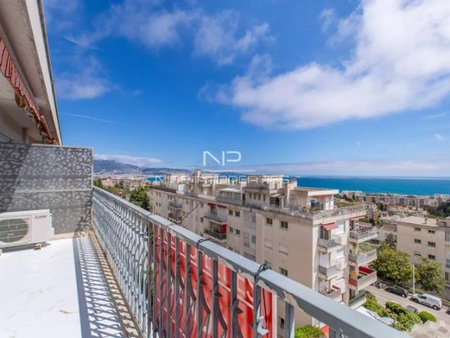 Magnifique 4 pièces de 103 m² avec terrasse et vue mer panoramique, Nice Fabron