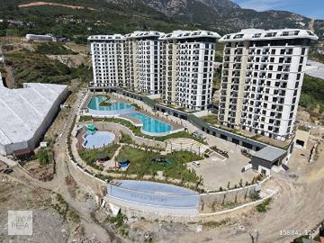 MAHMUTLARALANYA EXODUS RESORT LÜKS SİTEDE SATILIK 1+1 DAİRE