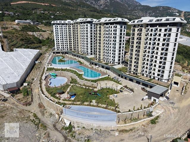 MAHMUTLARALANYA EXODUS RESORT LÜKS SİTEDE SATILIK 1+1 DAİRE