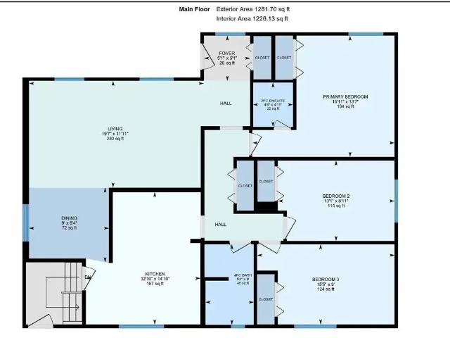 Main floor in Duggan