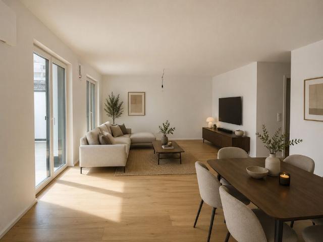 Mainz Kastel: Penthousewohnung mit vier Zimmern, Küche, Balkon und Stellplatz