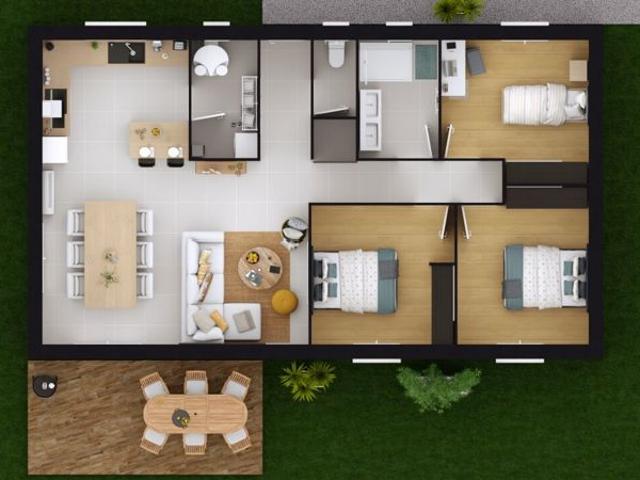 Maison 3 chambres