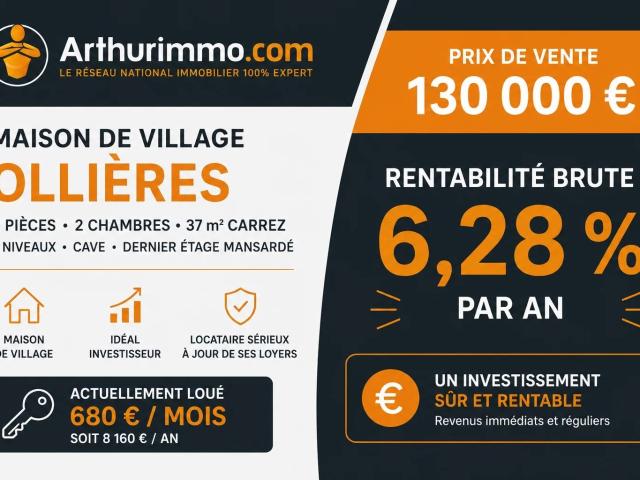 Maison 3 pièces 37 m²
