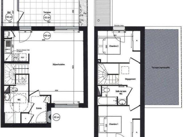 Maison 3 pièces 44470 Carquefou Réf: 12588
