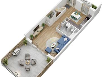 Maison 3 pièces 70 m²