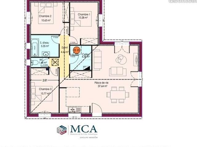 Maison 3 pièces 85 m²