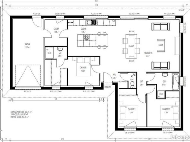 Maison 110 m² Provin