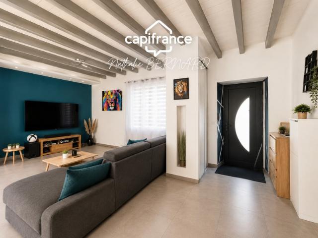 Maison 126 m² avec 4 chambres, terrasse sans vis à vis et garage Granges sur Lot 47
