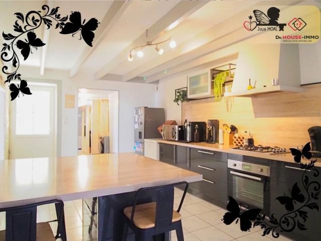 Maison 2 chambres, un bureau, jardin