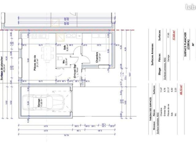 Maison 2 pièces 48 m²