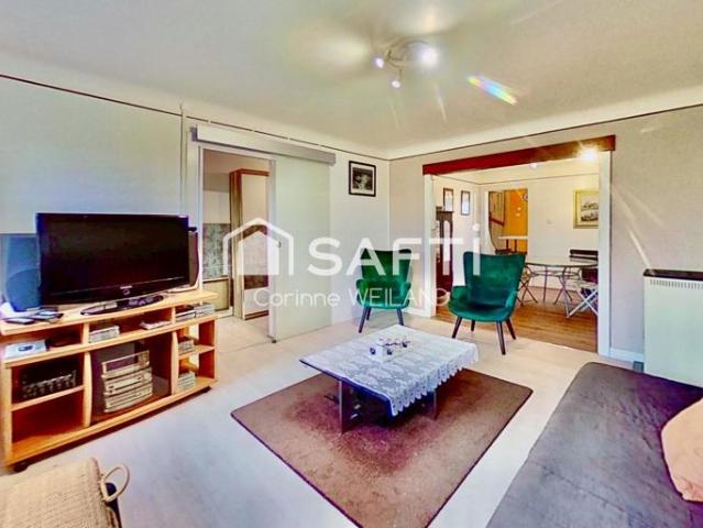 Maison 4 chambres à vendre à 9 km de SARREGUEMINES, 12 ares env 4 garages dans cour privée, grand atelier et grange encore aménageables