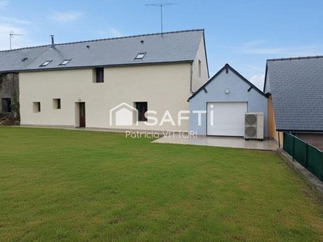 Maison 4 chambres dont une en rdc, 2 salles de bains, garage, terrain