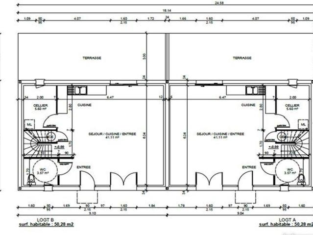 Maison 4 pièces, 100 m² à louer à Tabanac 33550