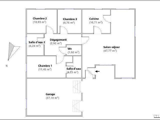Maison 4 pièces, 103 m² à louer à Isneauville 76230