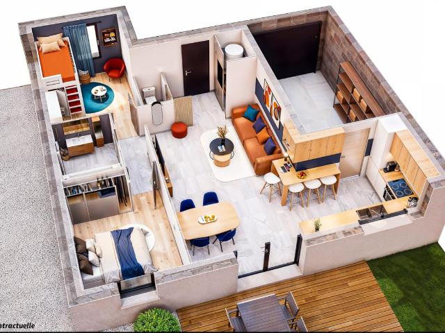 Maison 4 pièces 57 m2